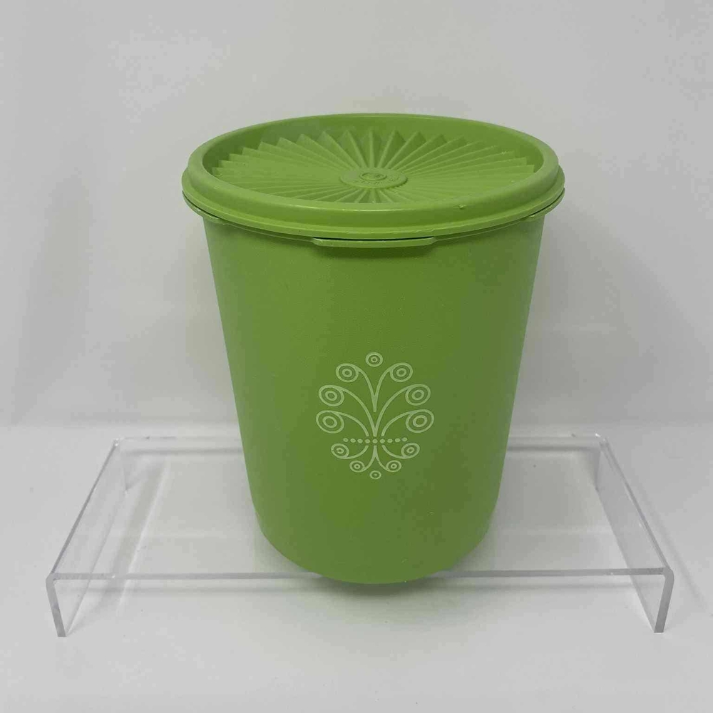 Vintage Tupperware green storage Container with Lid 809-13